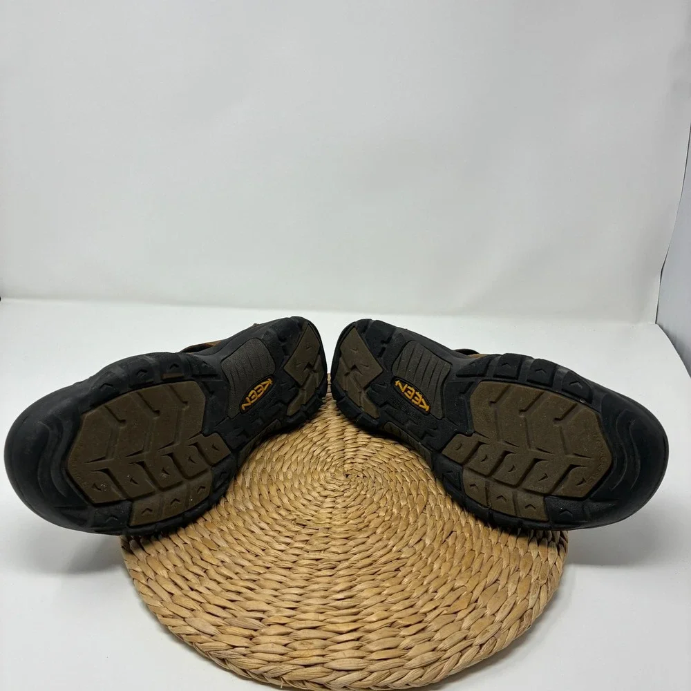 KEEN Men's 10 Brown Leather Newport Hybrid Sandals Hiking Trail Shoes 1001870‎